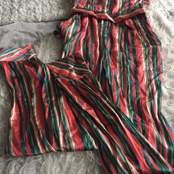 Ulyana Sergeenko Silk Striped Jumpsuit - Picture 3 of 6